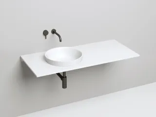 Полувстраиваемая раковина Salini Marea 03 S-Stone 1802203M 42см белый матовый